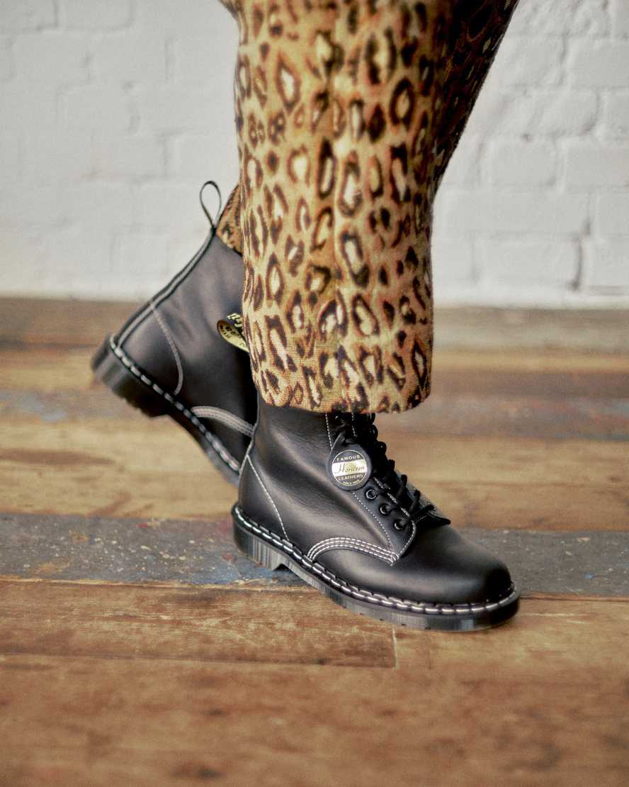 schwarze dr. martens 1460 pascal cavalier damen-schnürstiefel