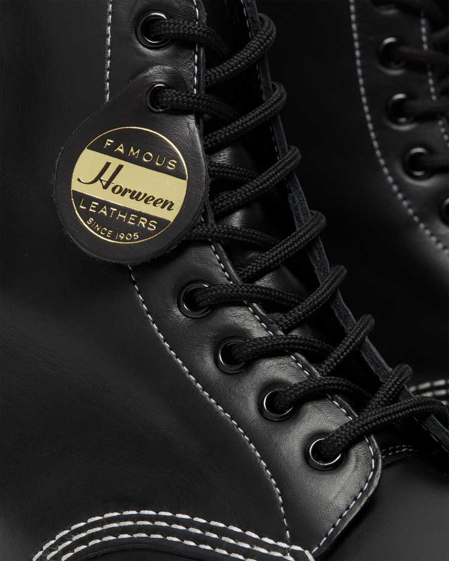 schwarze dr. martens 1460 pascal cavalier damen-schnürstiefel