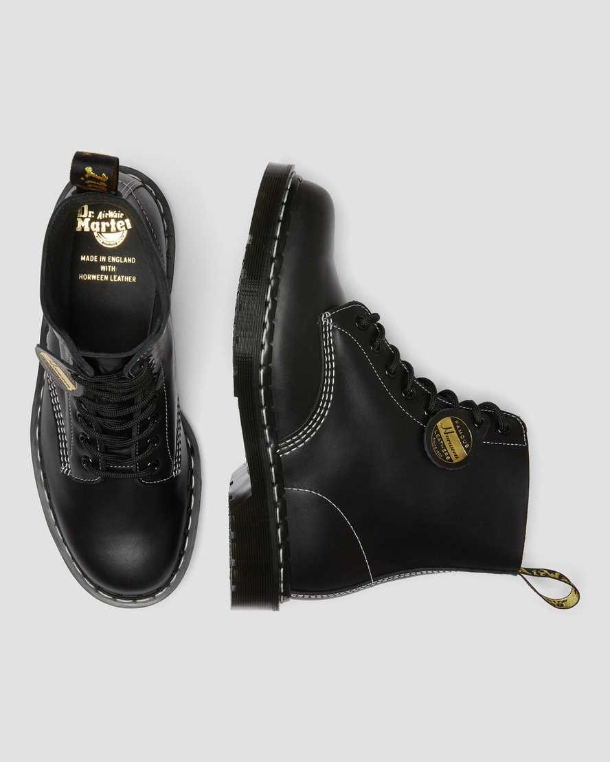 schwarze dr. martens 1460 pascal cavalier damen-schnürstiefel