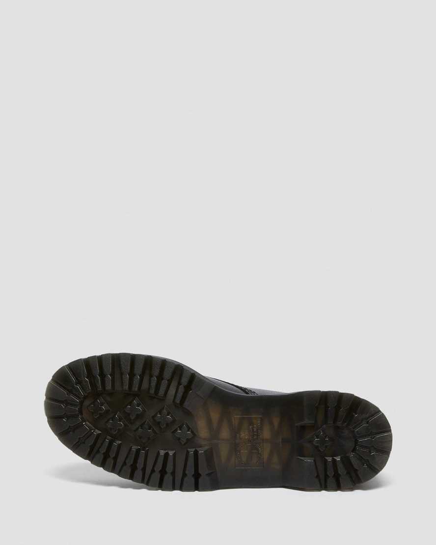 schwarze dr. martens 1460 pascal zip tumbled damen-schnürstiefel