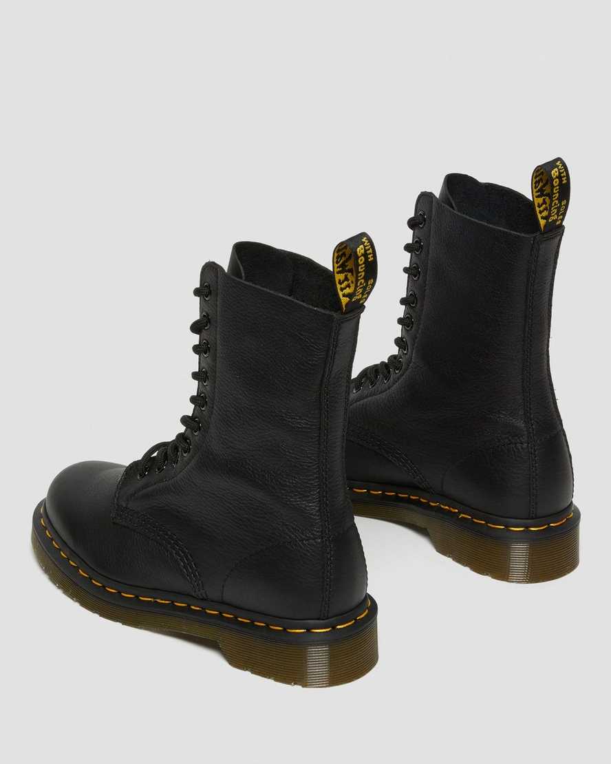 schwarze dr. martens 1490 virginia damenstiefel mittelhoch
