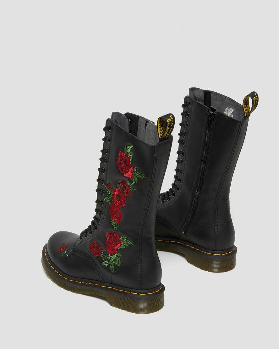 schwarze dr. martens 1914 vonda damenstiefel mittelhoch.