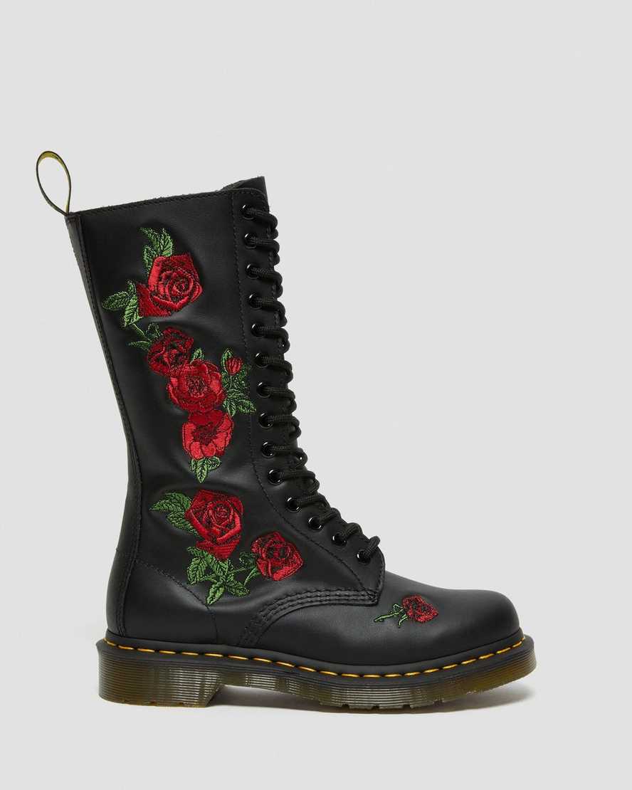 schwarze dr. martens 1914 vonda damenstiefel mittelhoch.