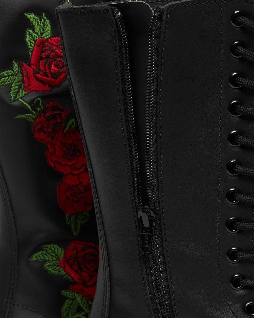 schwarze dr. martens 1914 vonda damenstiefel mittelhoch.