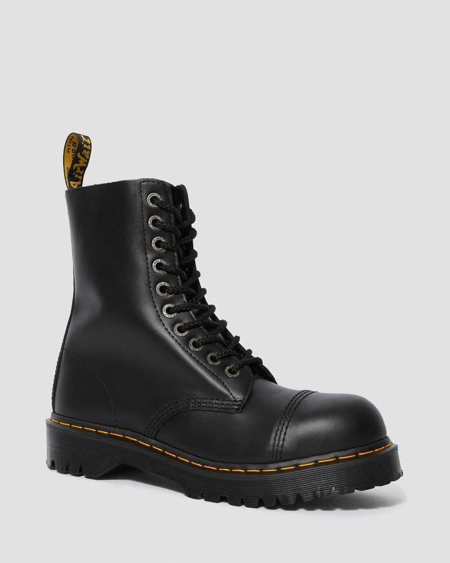 schwarze dr. martens 8761 bxb damenstiefel mittelhoch