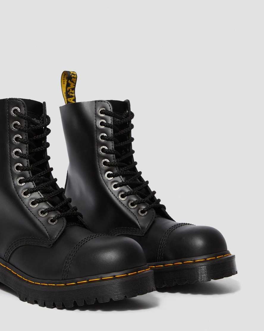 schwarze dr. martens 8761 bxb damenstiefel mittelhoch