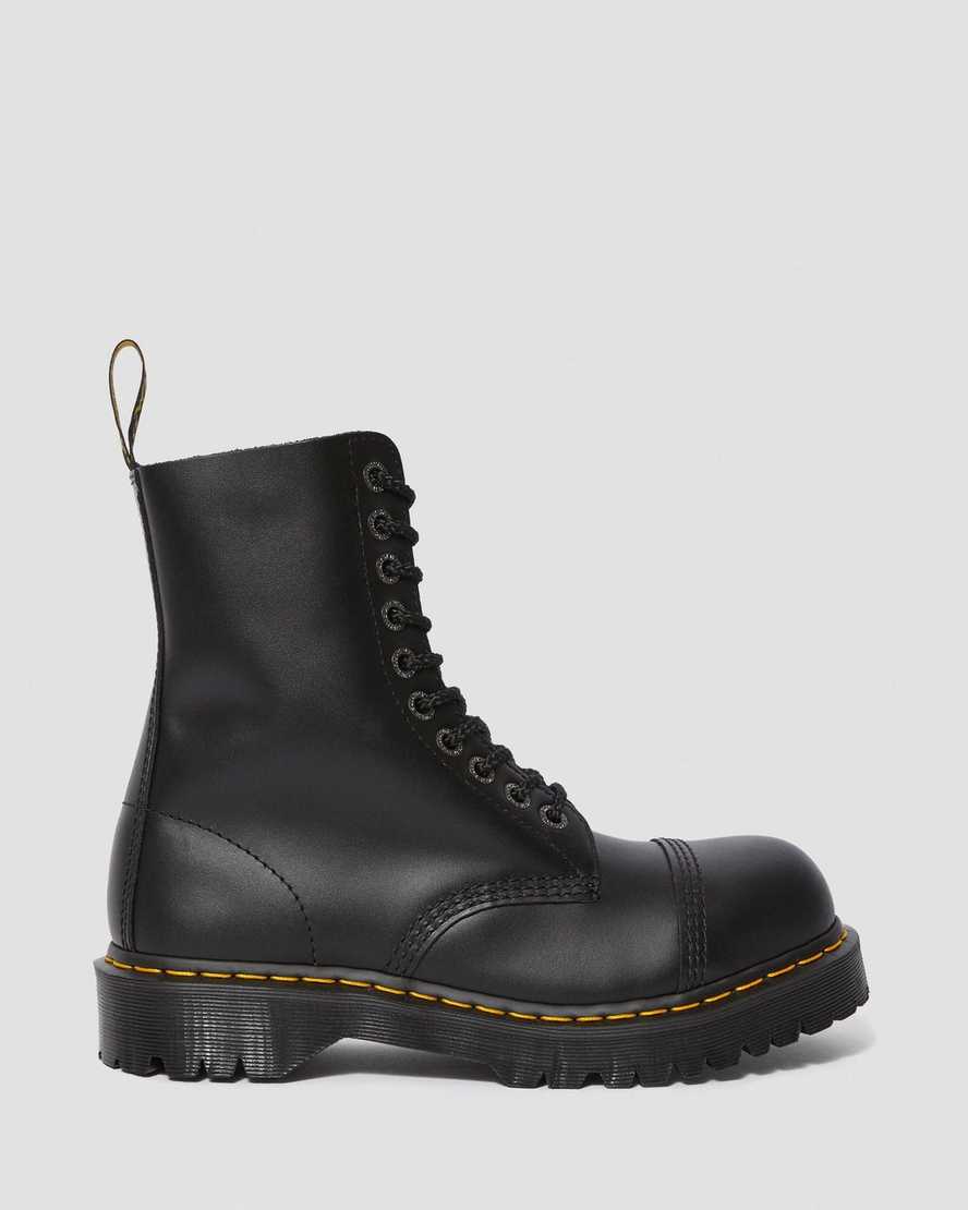 schwarze dr. martens 8761 bxb damenstiefel mittelhoch