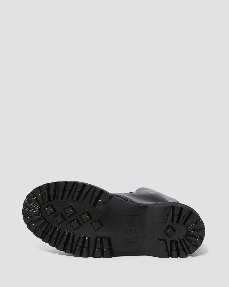 schwarze dr. martens 8761 bxb damenstiefel mittelhoch