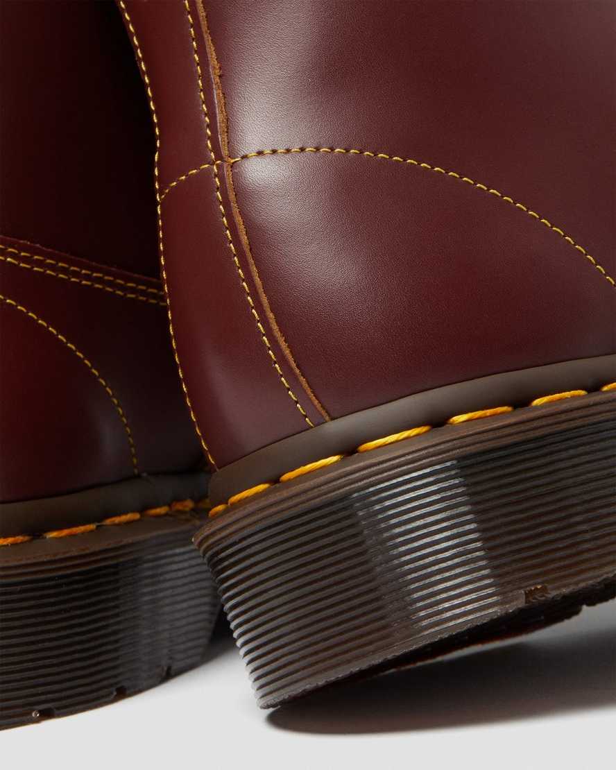 burgunderrote dr. martens church vintage damen-monkey-boots