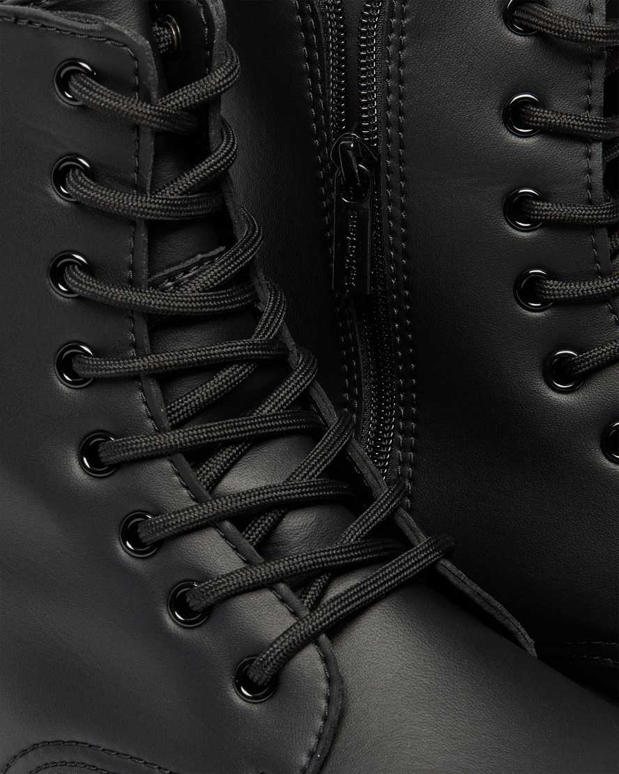 schwarze dr. martens jadon ii mono damen-plateaustiefel