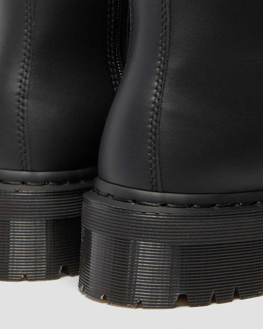 schwarze dr. martens jadon ii mono damen-plateaustiefel