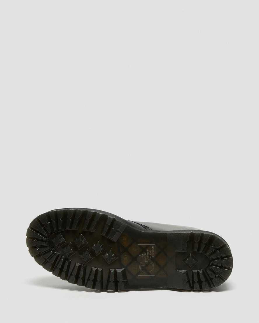 schwarze dr. martens 1460 bex smooth damen-plateaustiefel