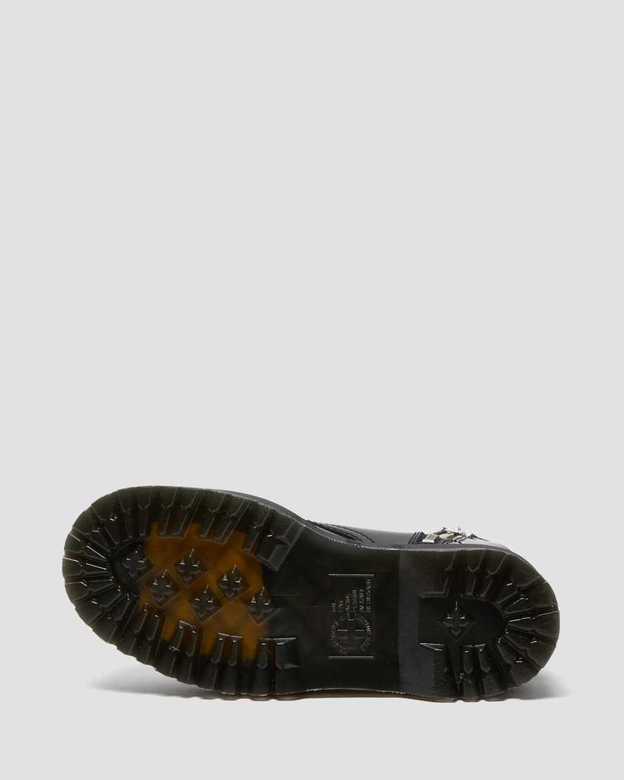 schwarze dr. martens jadon max damen-plateaustiefel