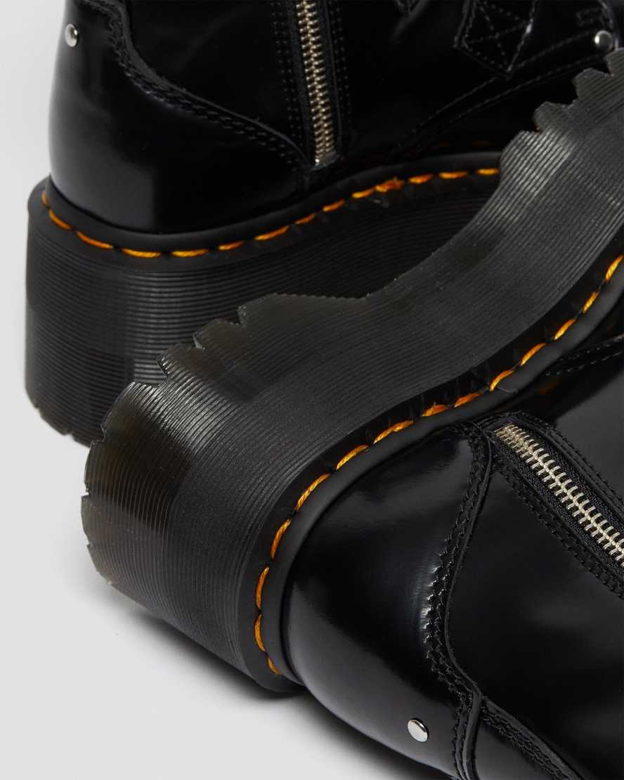schwarze dr. martens jadon max hardware damen-plateaustiefel