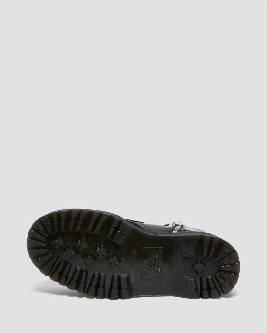 schwarze dr. martens jadon max hardware damen-plateaustiefel