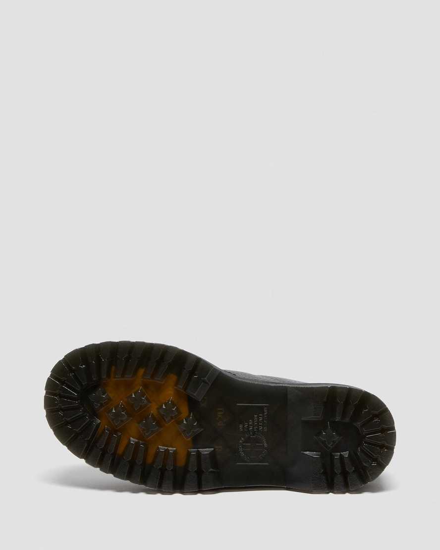 schwarze dr. martens devon heart damen-plateaustiefel