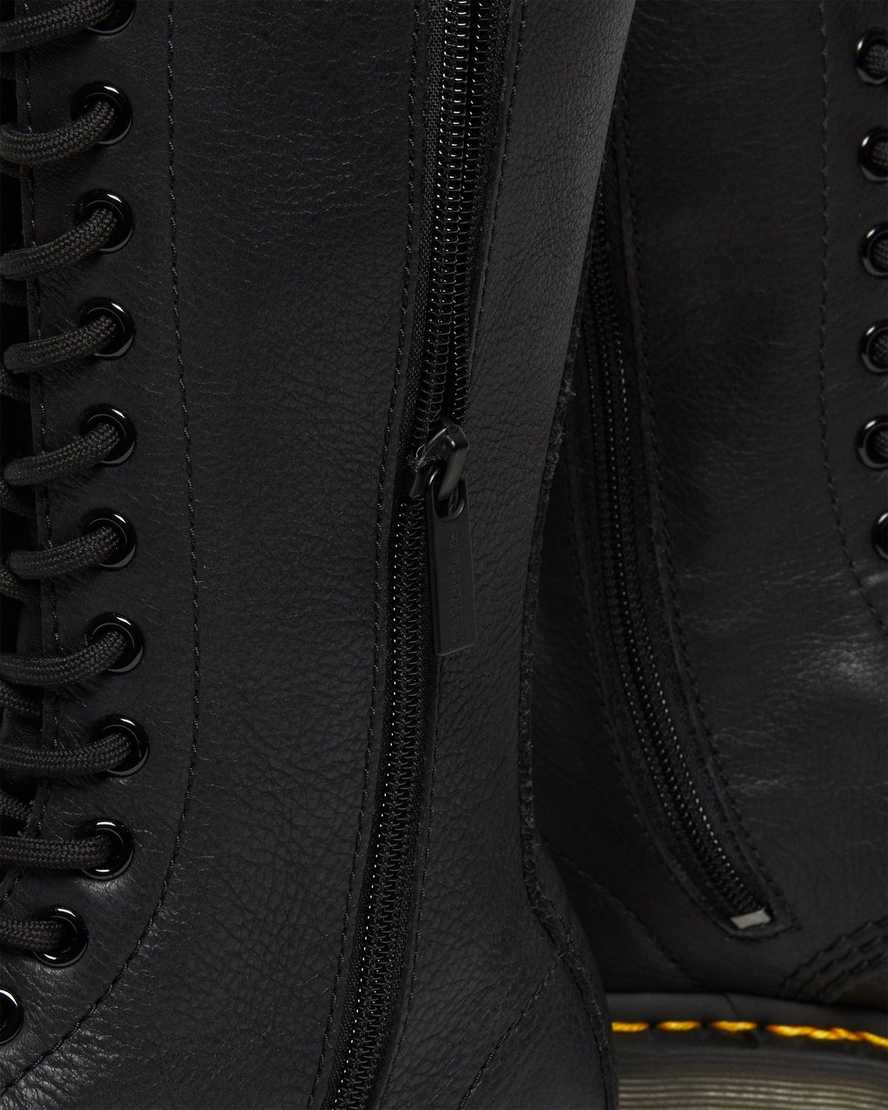 schwarze dr. martens 1b99 virginia damenstiefel hohe ausführung