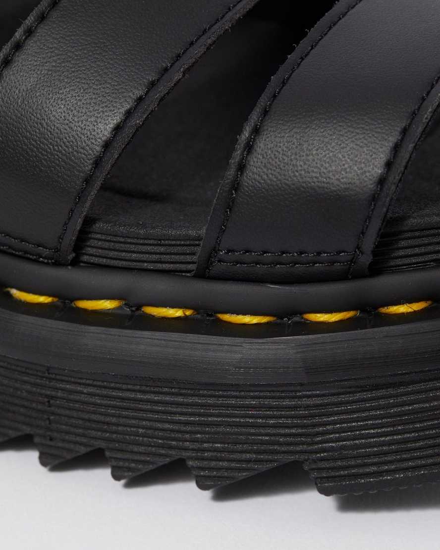 schwarze dr. martens blaire felix gladiator-sandalen für damen