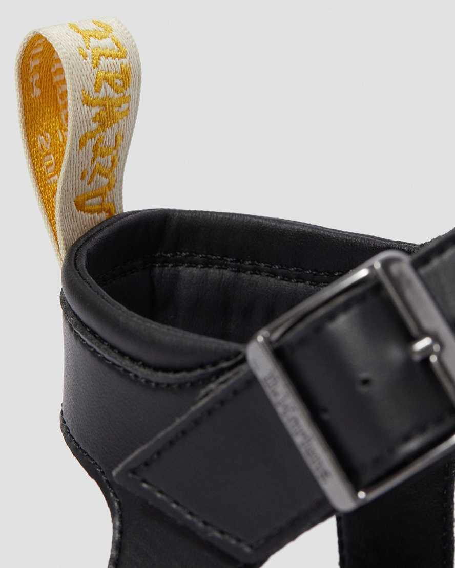 schwarze dr. martens blaire felix gladiator-sandalen für damen