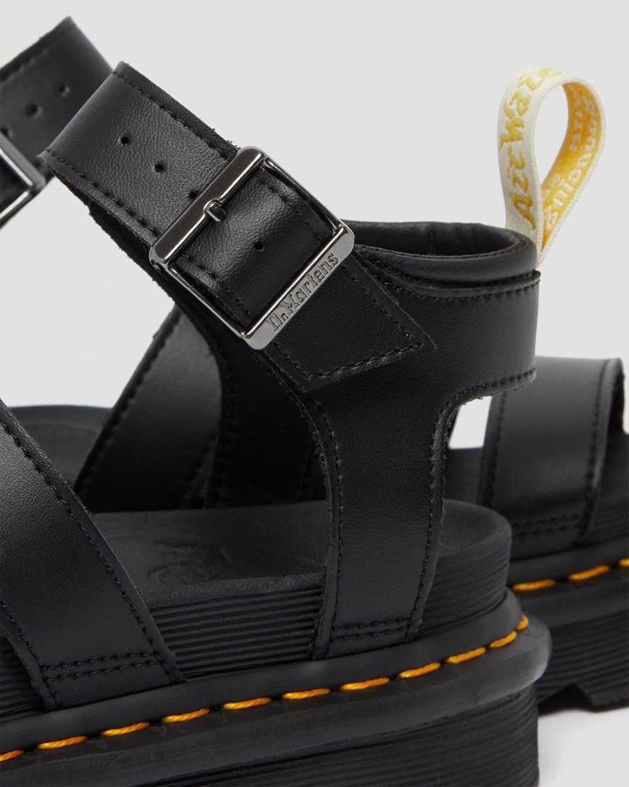schwarze dr. martens blaire felix gladiator-sandalen für damen