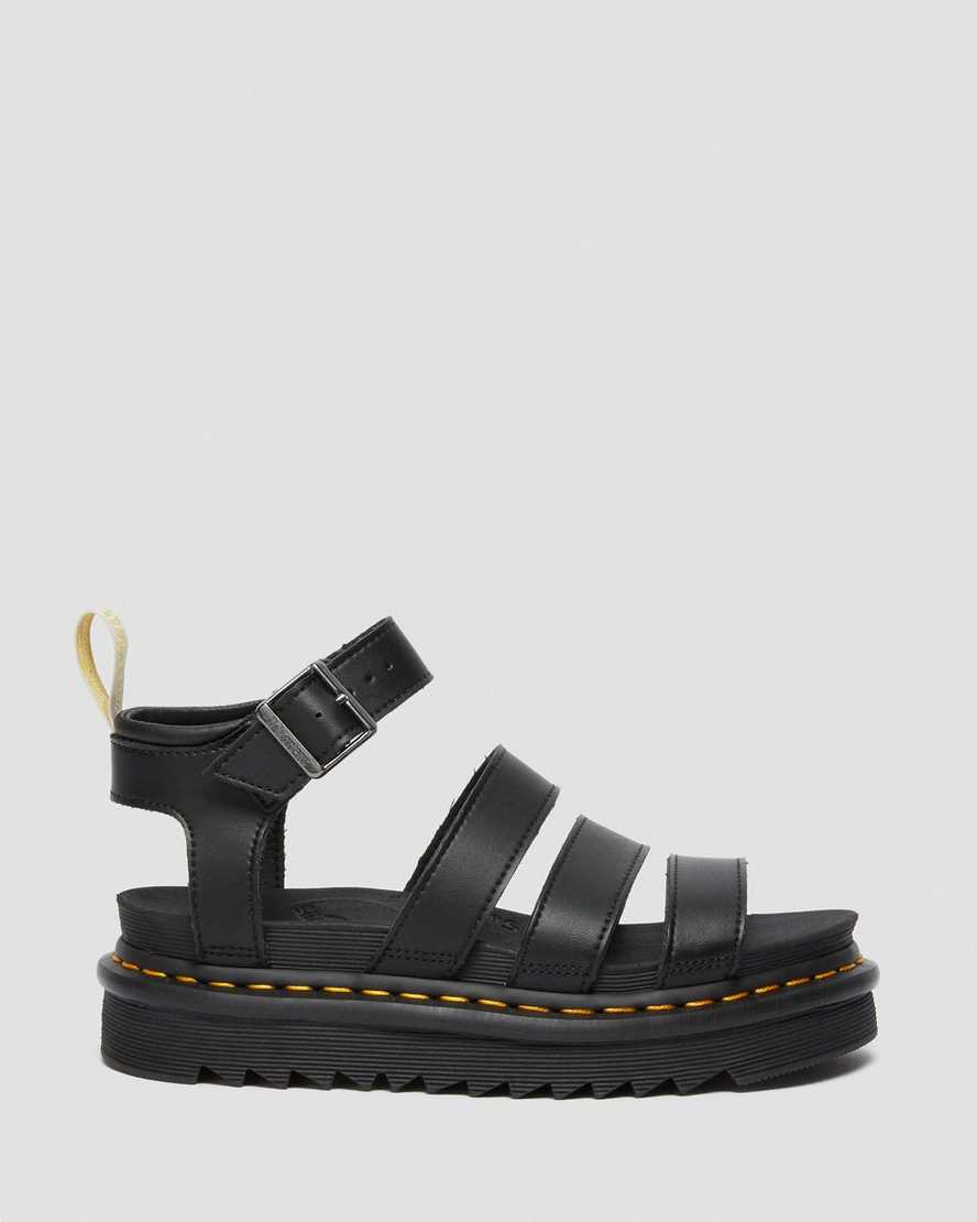 schwarze dr. martens blaire felix gladiator-sandalen für damen
