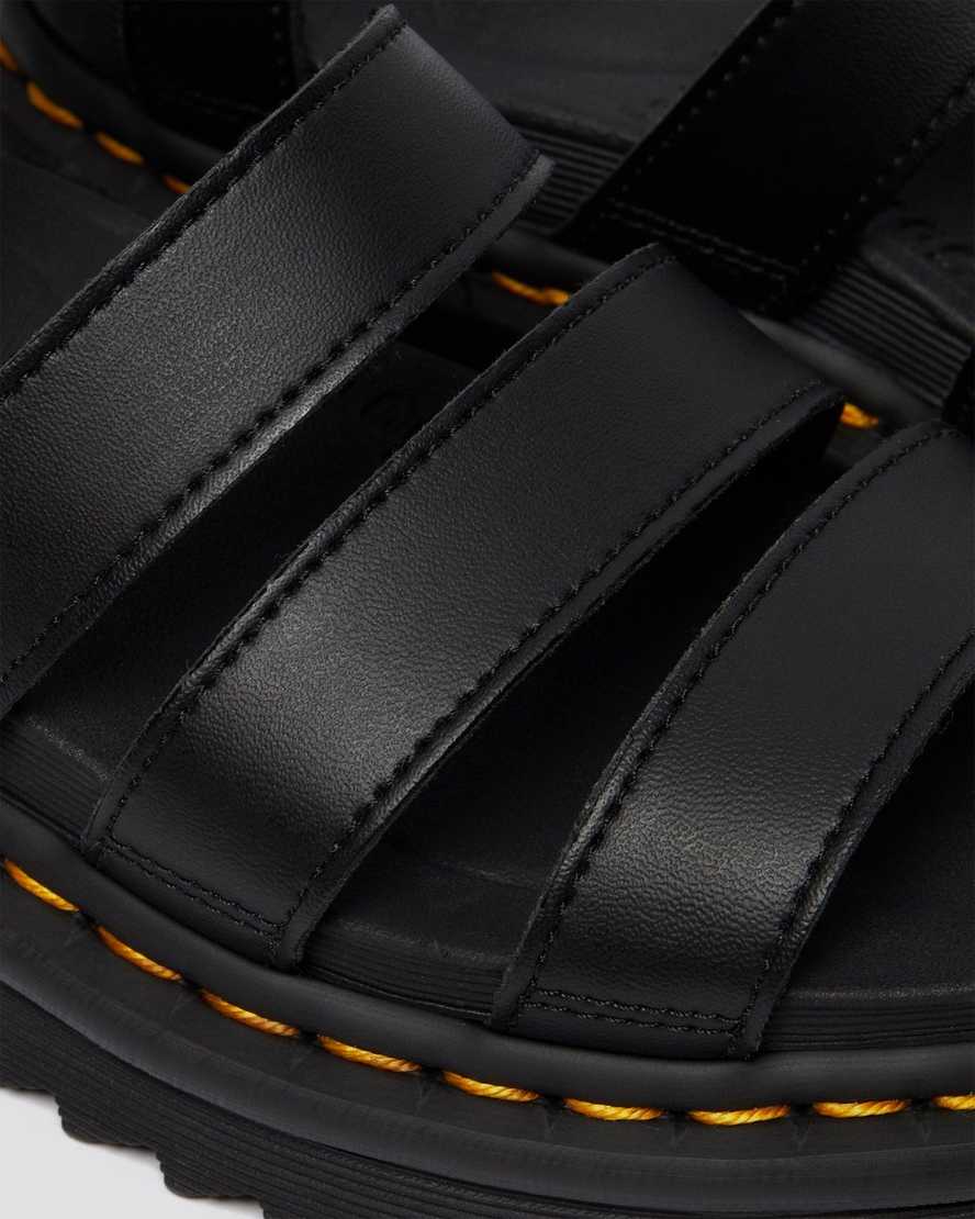 schwarze dr. martens blaire felix gladiator-sandalen für damen