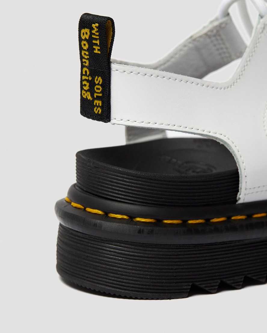 weiße dr. martens nartilla gladiator-sandalen für damen