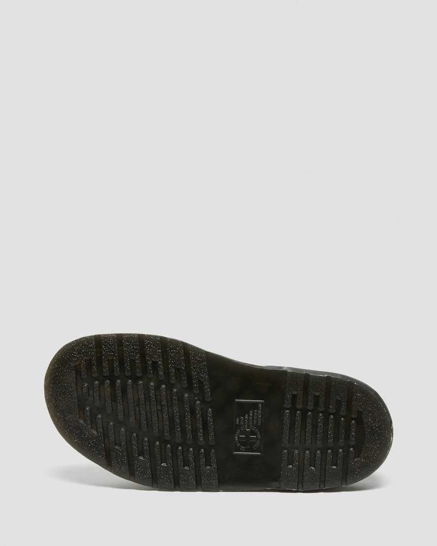 schwarze dr. martens gryphon plateau-gladiator-sandalen für damen