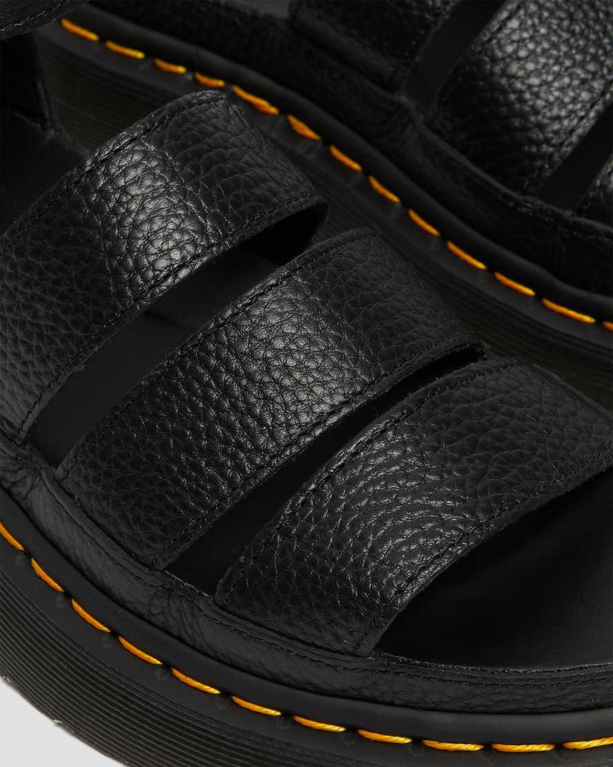 schwarze dr. martens clarissa ii damen-plateausandalen