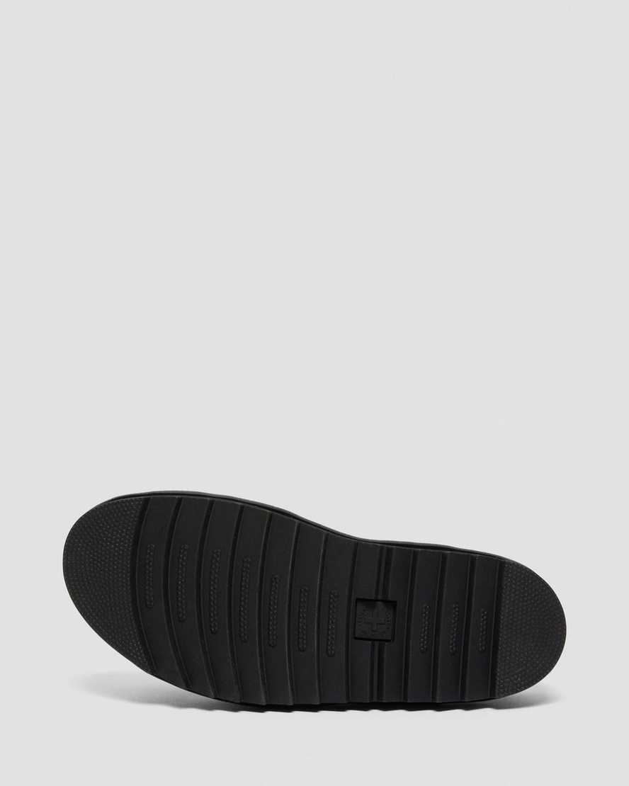 schwarze dr. martens ryker ii damen-sandalen mit riemen