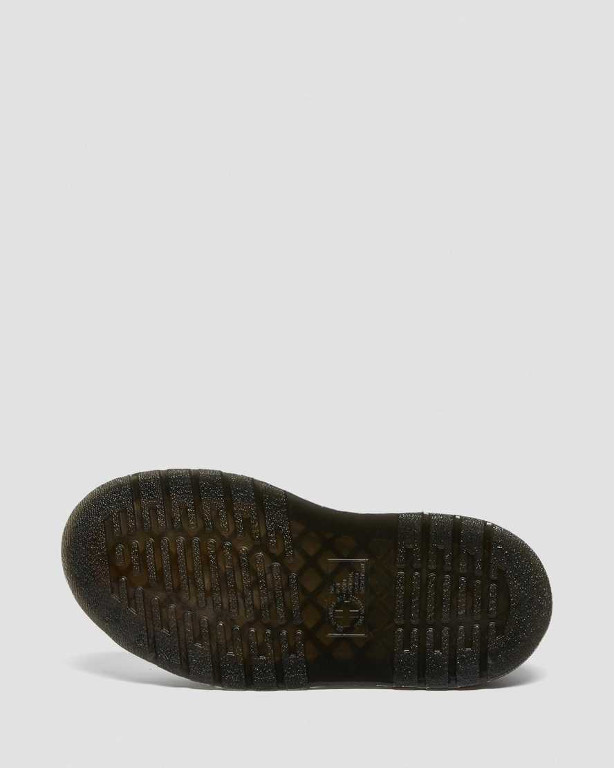 silberne dr. martens clarissa ii metallic damensandalen