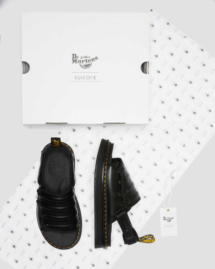 schwarze dr. martens mura suicoke damensandalen
