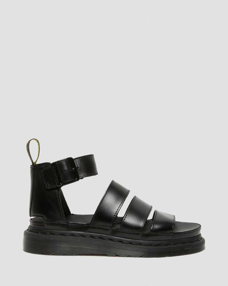 schwarze dr. martens clarissa ii damen-riemensandalen