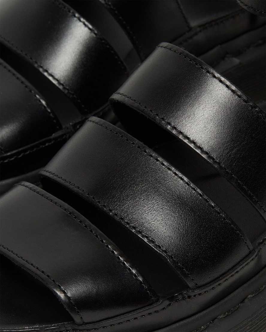 schwarze dr. martens clarissa ii damen-riemensandalen