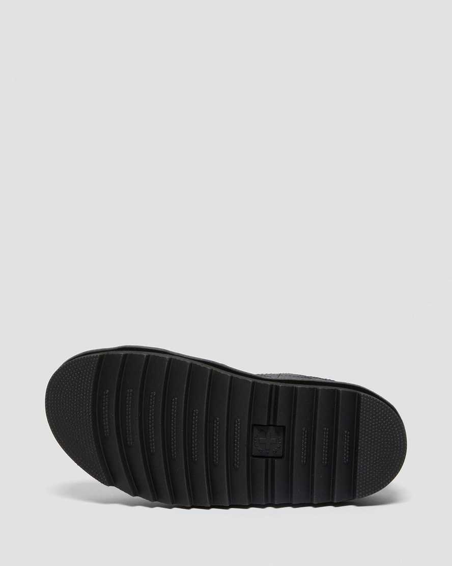 schwarze dr. martens voss ii damen-riemensandalen