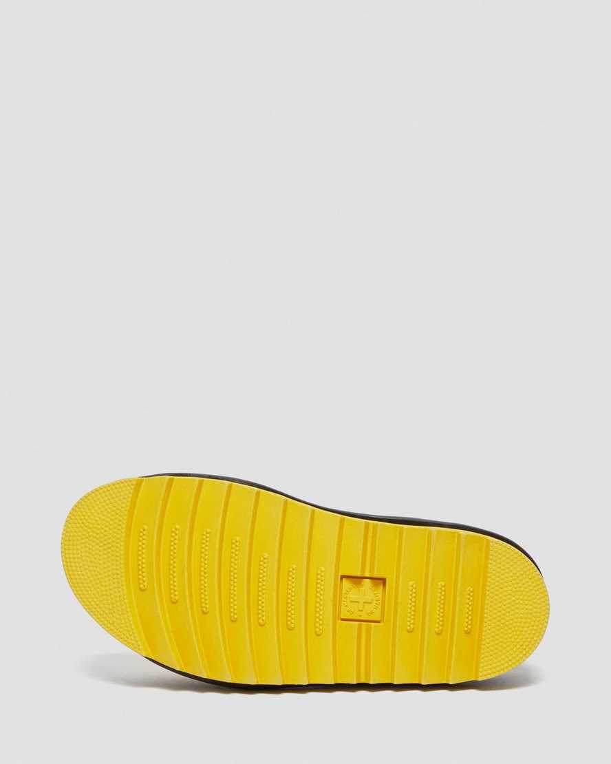 gelbe dr. martens voss damen-riemensandalen