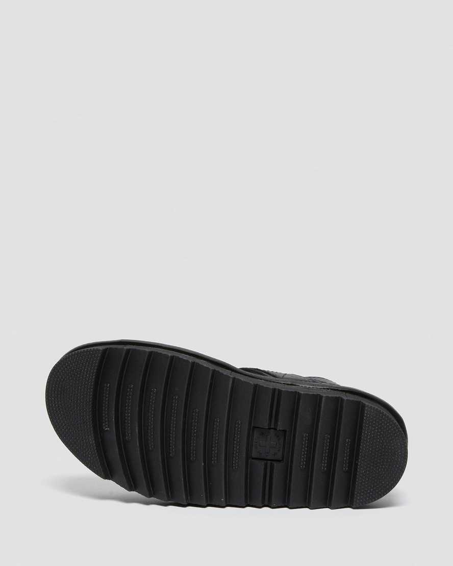 schwarze dr. martens voss damen-riemensandalen