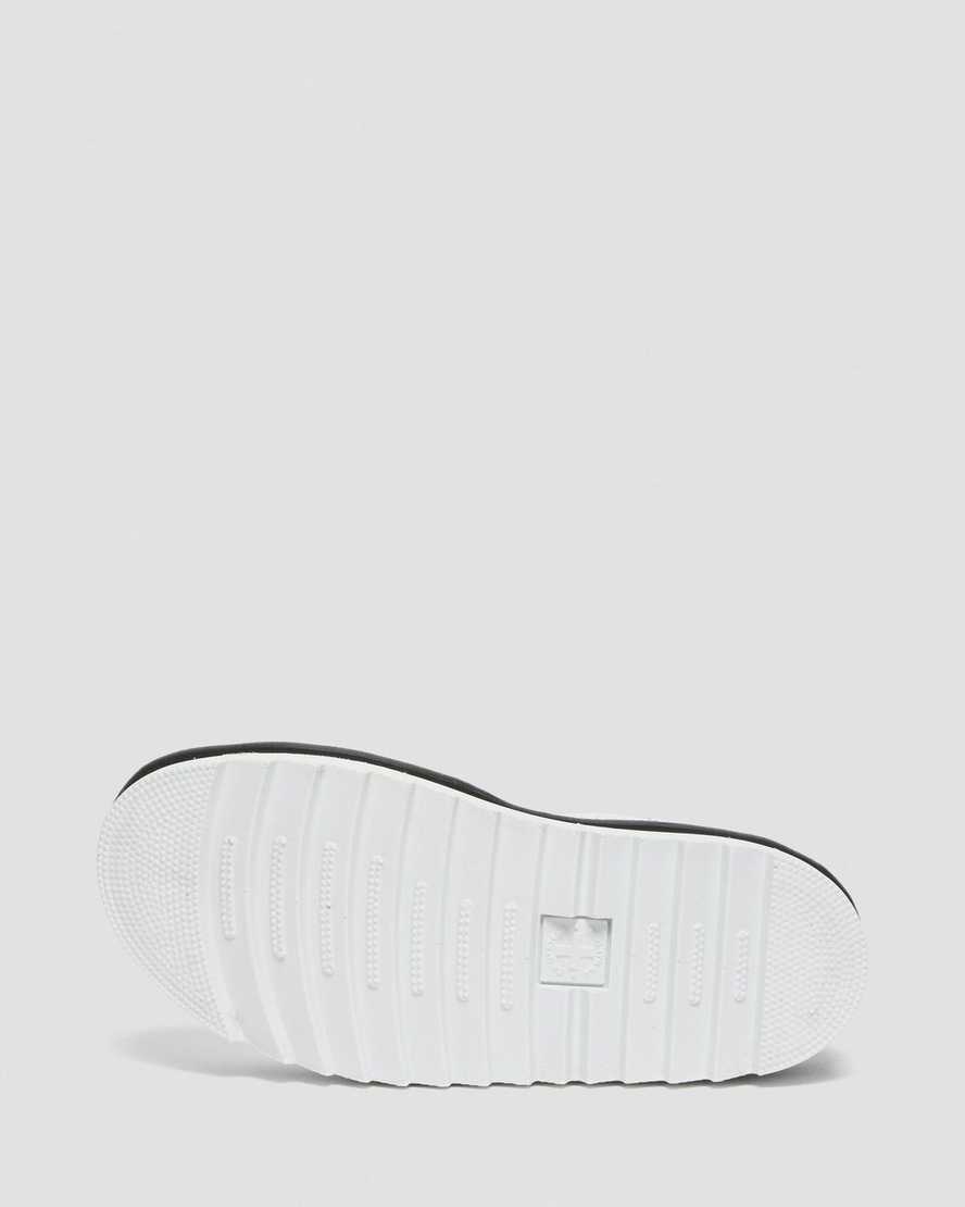weiße dr. martens voss damen-riemensandalen