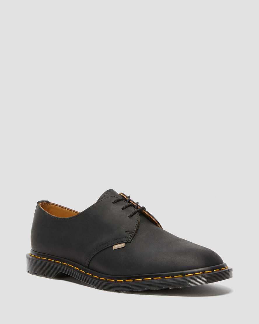 schwarze dr. martens archie ii jjjjound wyoming damen-schnürschuhe