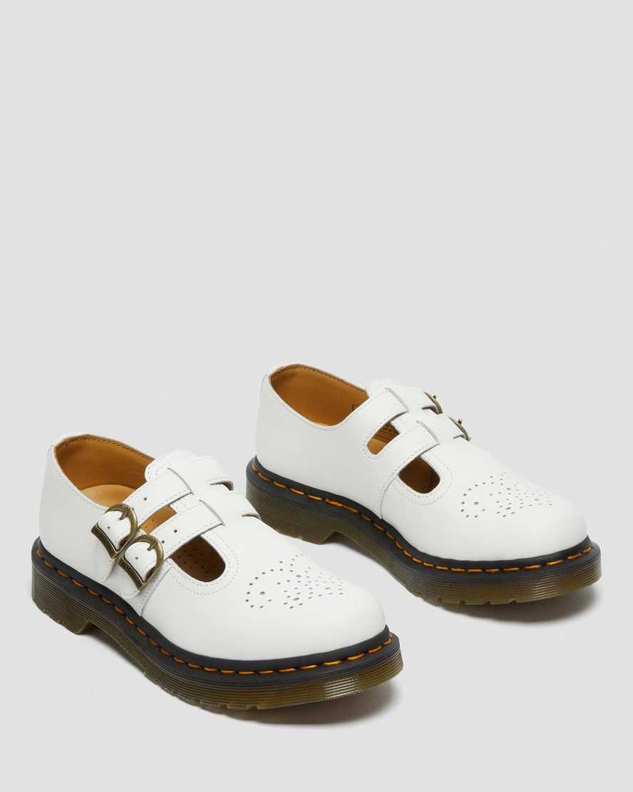 weiße dr. martens 8065 glatte damen-mary-janes