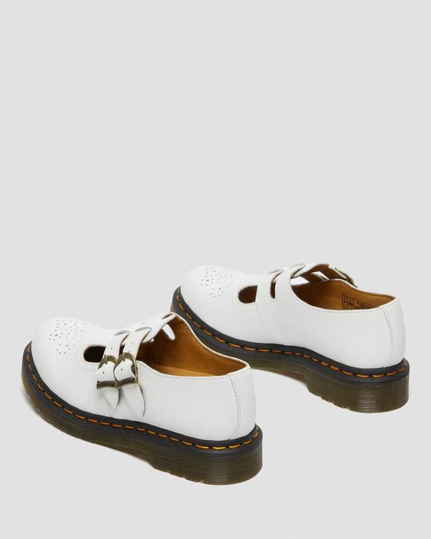 weiße dr. martens 8065 glatte damen-mary-janes