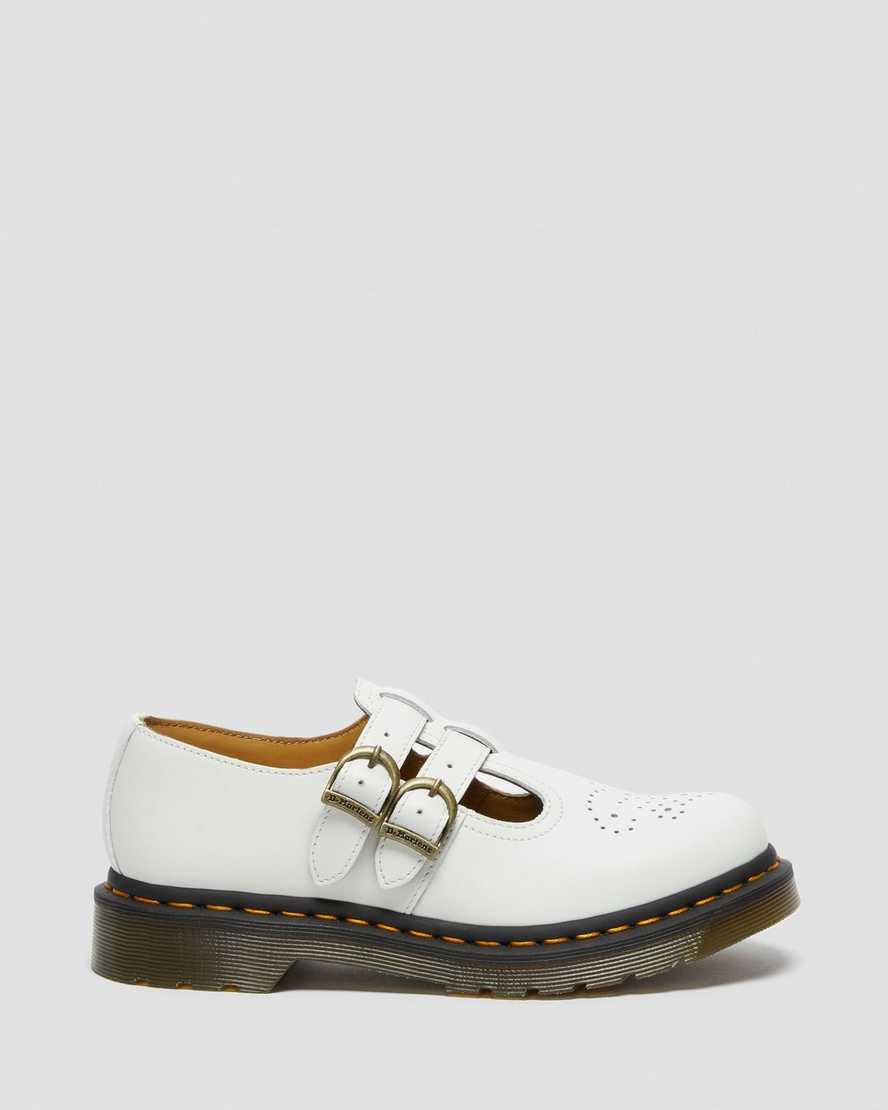 weiße dr. martens 8065 glatte damen-mary-janes