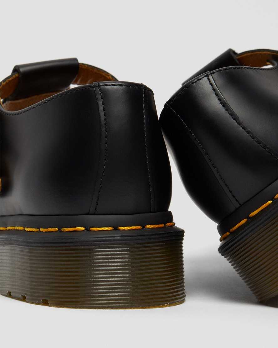 schwarze dr. martens polley smooth mary janes für damen