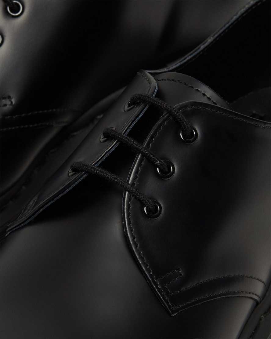 schwarze dr. martens 1461 mono smooth damen-oxfordschuhe
