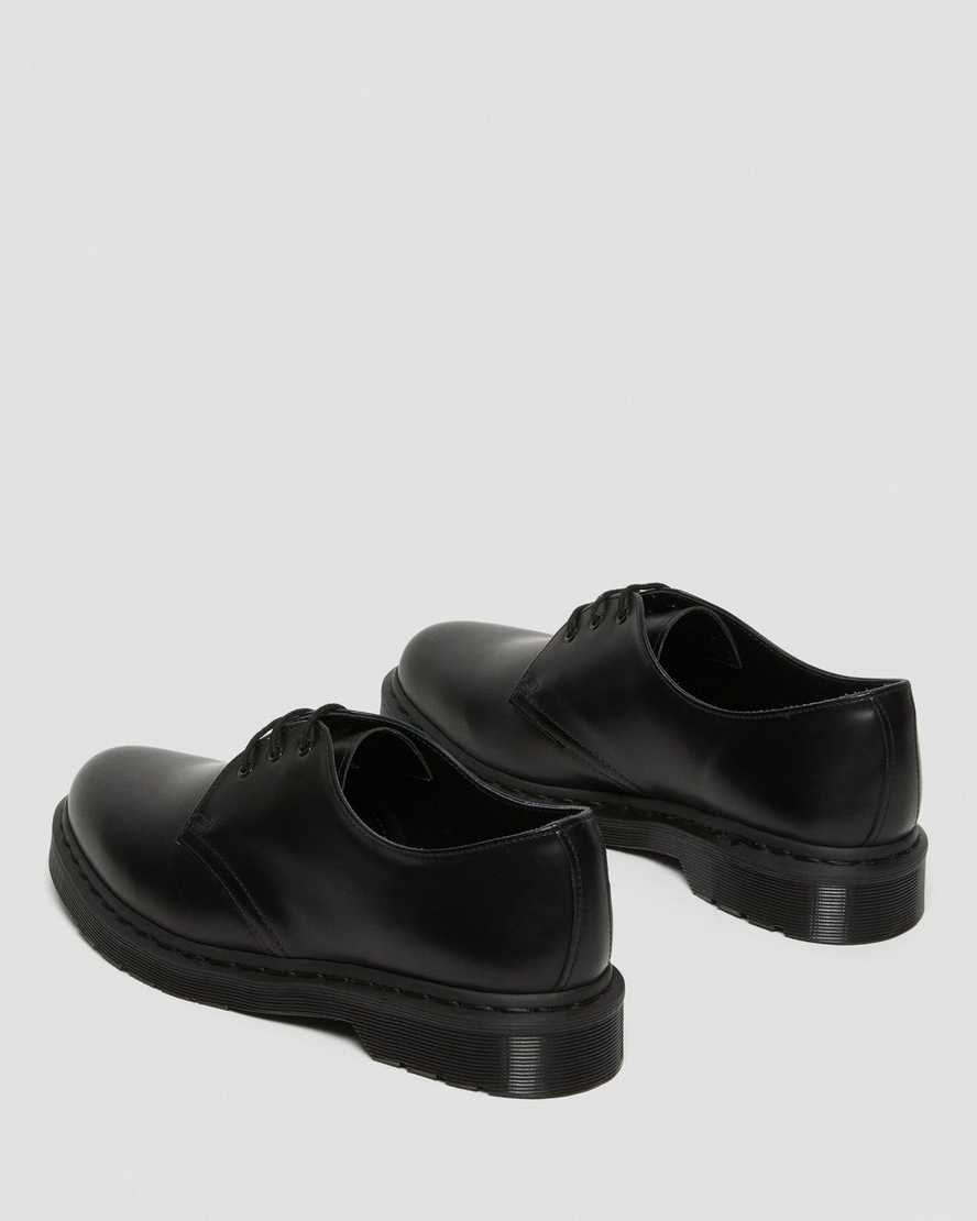 schwarze dr. martens 1461 mono smooth damen-oxfordschuhe