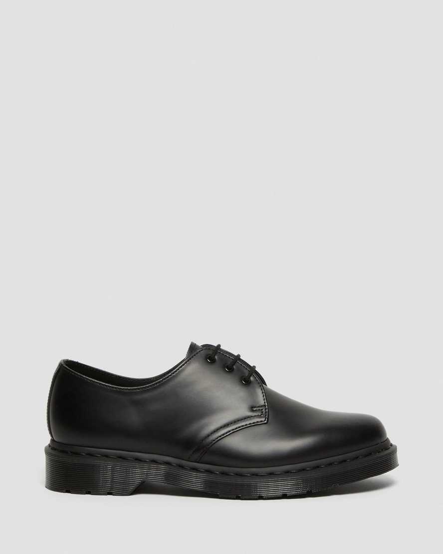 schwarze dr. martens 1461 mono smooth damen-oxfordschuhe