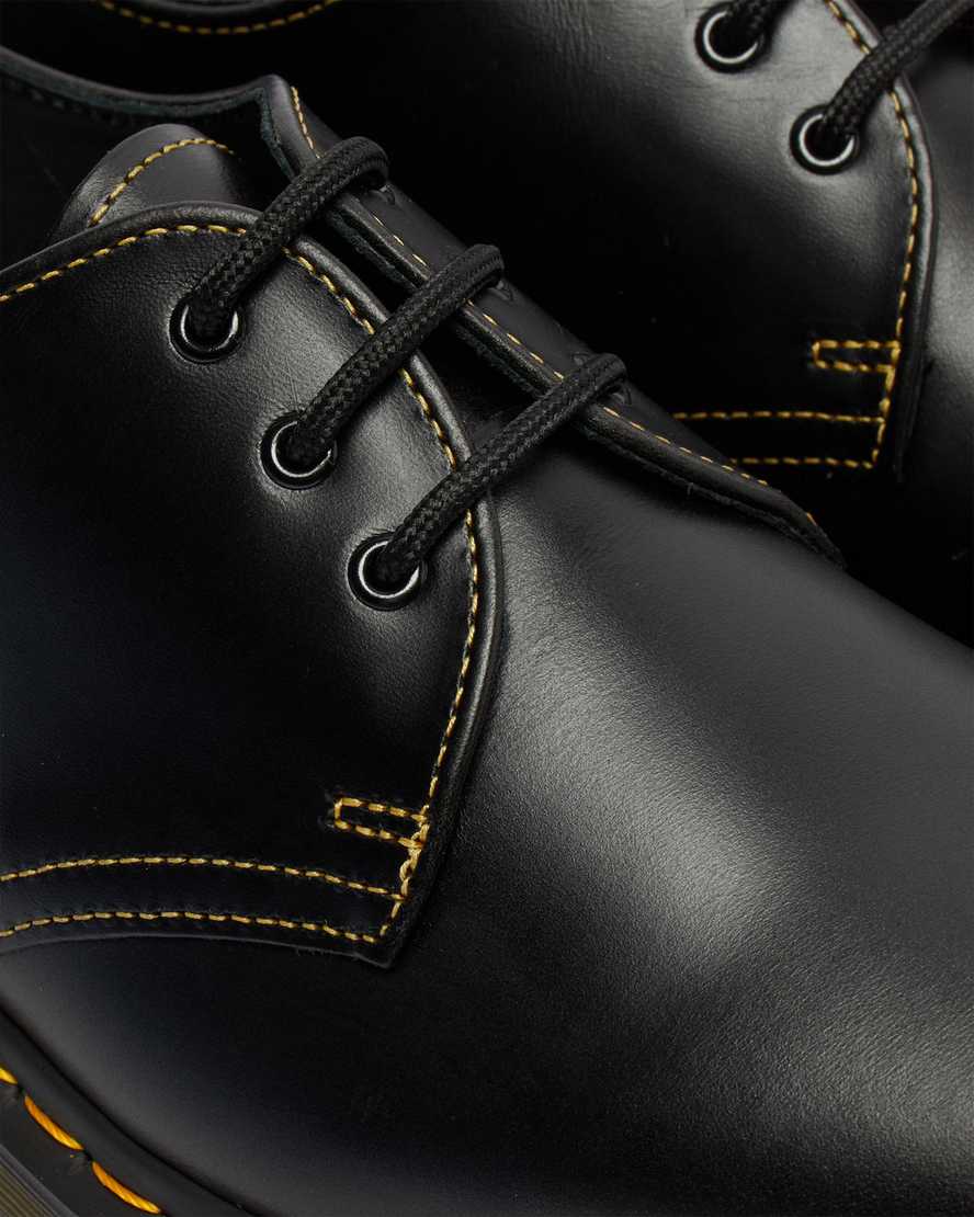 schwarze dr. martens 1461 atlas damen-oxfordschuhe