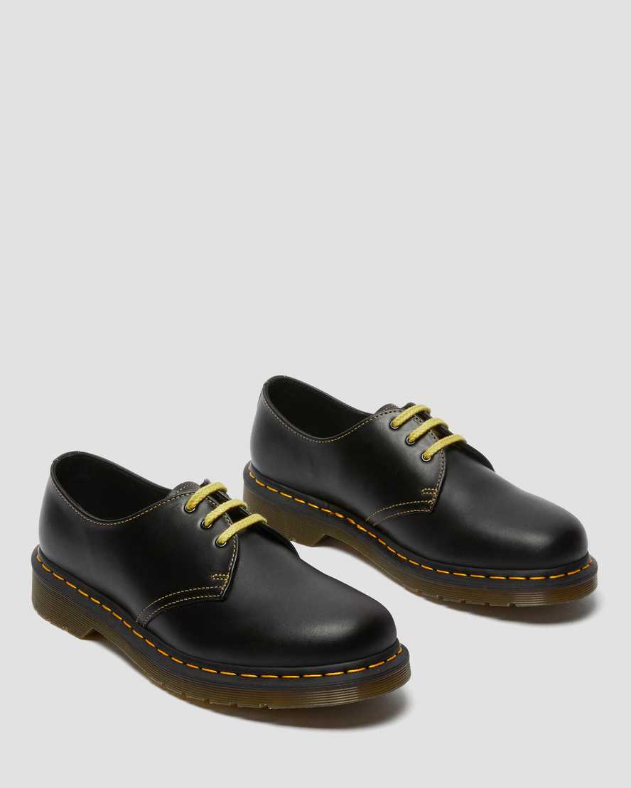 schwarze dr. martens 1461 atlas damen-oxfordschuhe