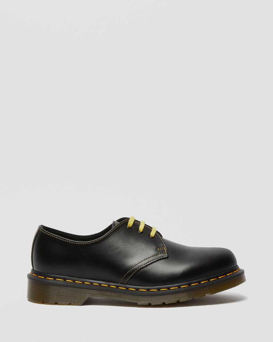 schwarze dr. martens 1461 atlas damen-oxfordschuhe