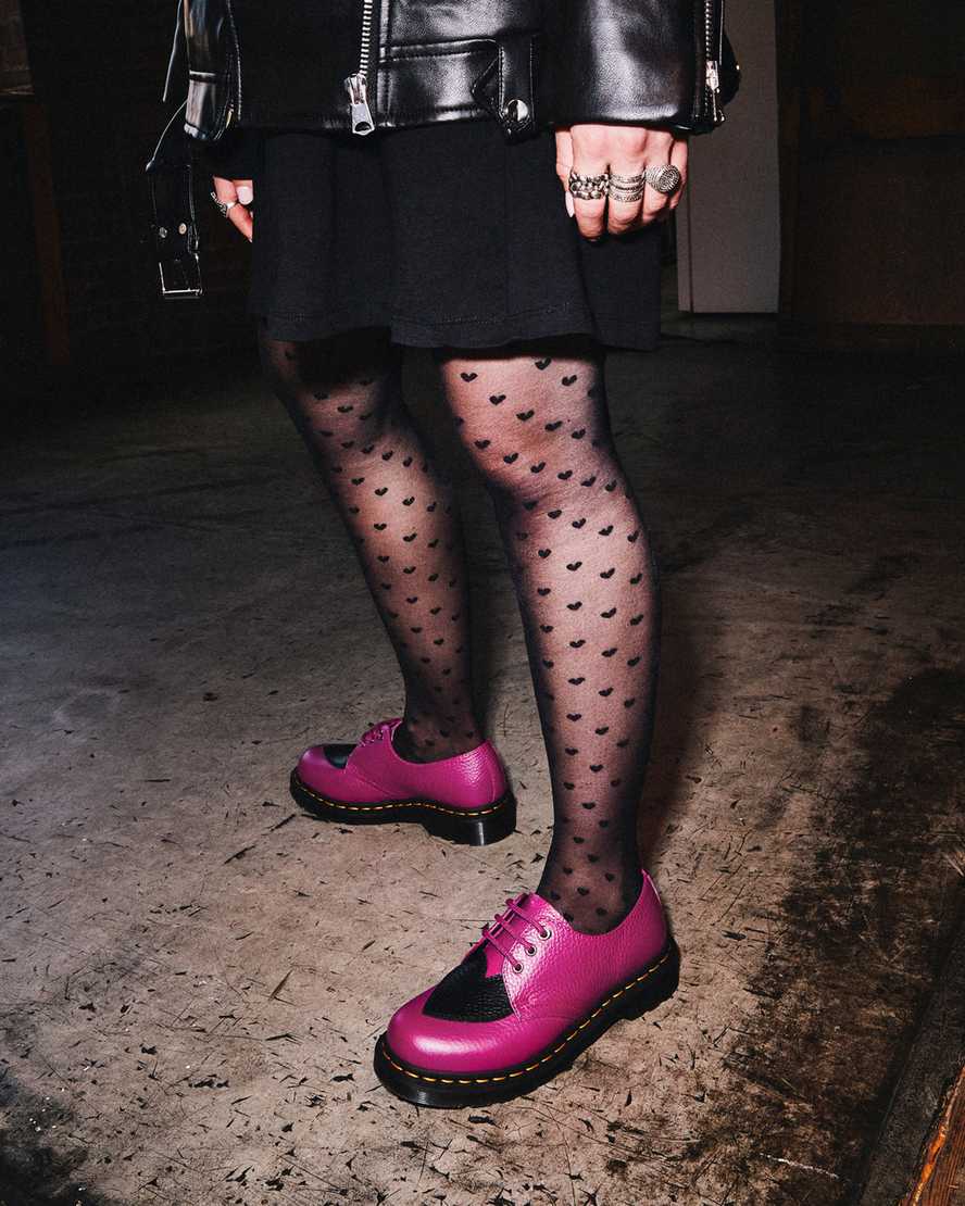 pinkfarbene dr. martens 1461 amore damen-oxfordschuhe